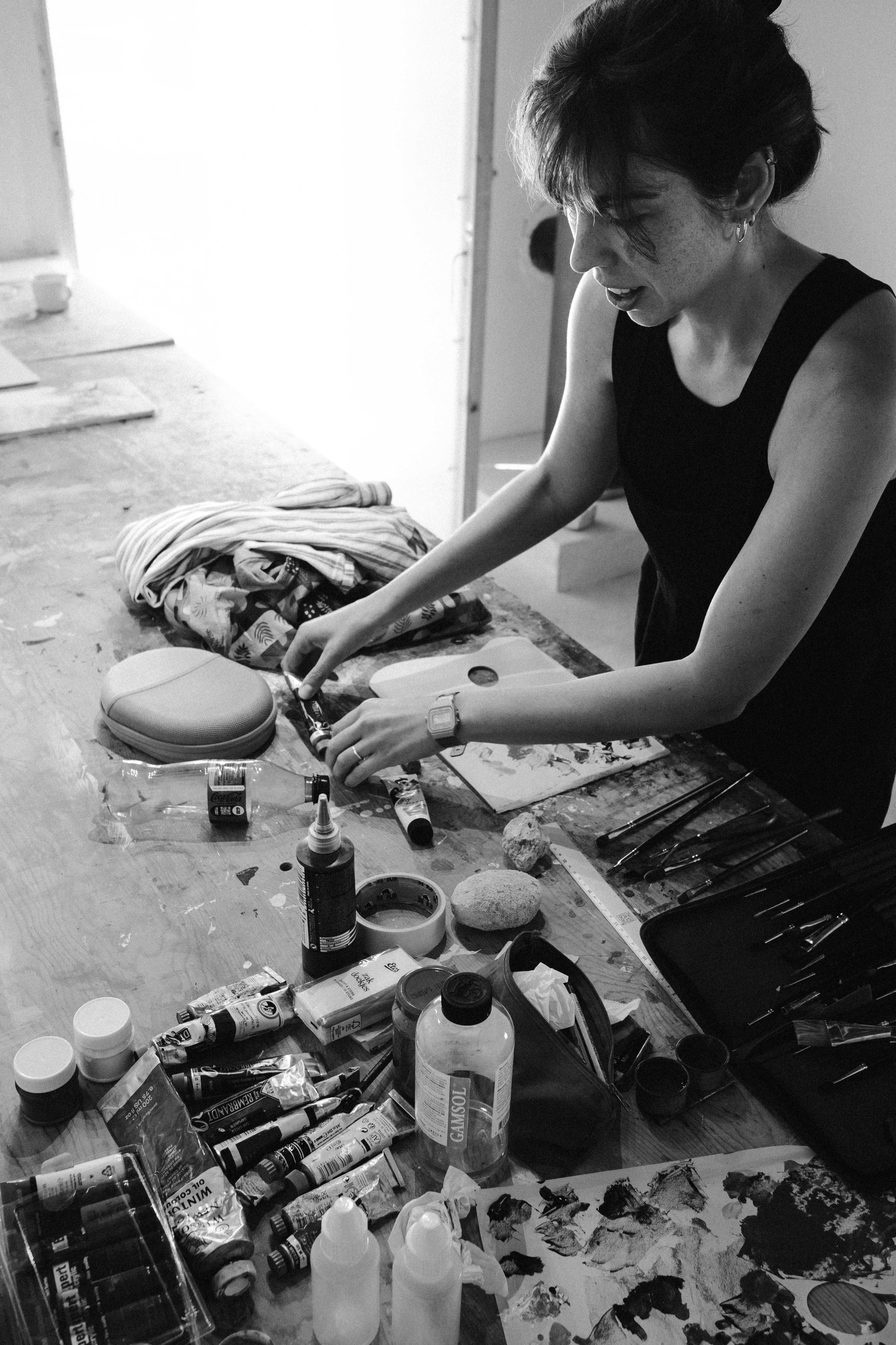 Marieke van Dijk in studio